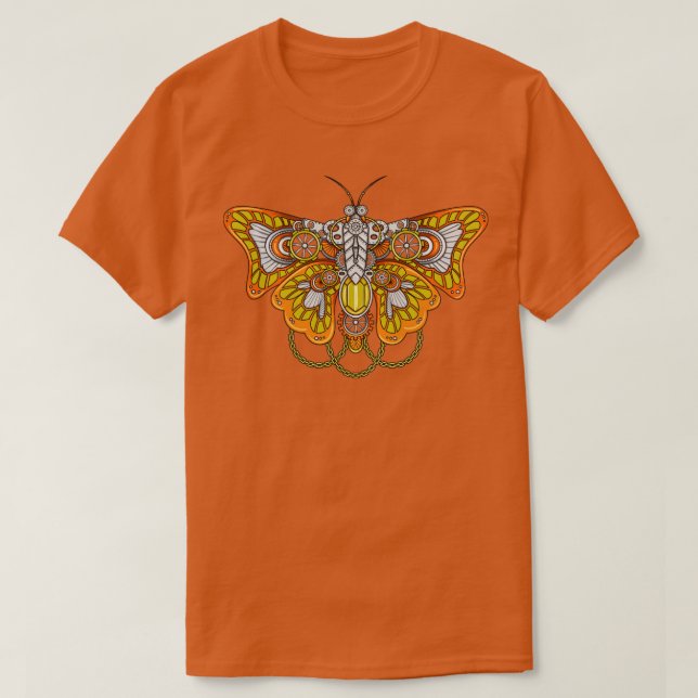 T-shirt Cyborg Papillon Cyber esthétique (Design devant)