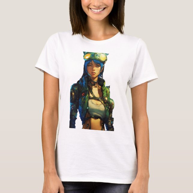 T-shirt Cyborg post-apocalyptique (Devant)