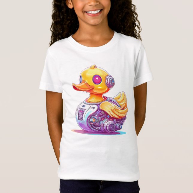 T-Shirt Cyborg Rubber Duck Kids (Devant)