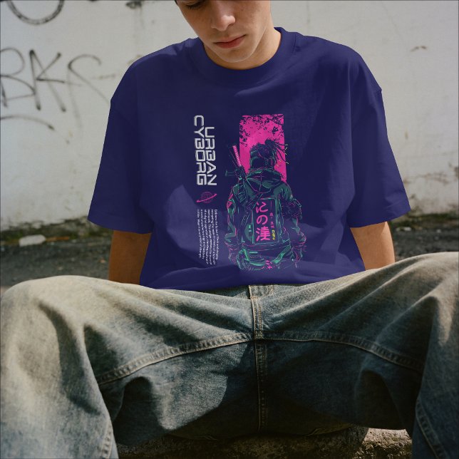 T-shirt Cyborg Urbain Néon (Créateur téléchargé)
