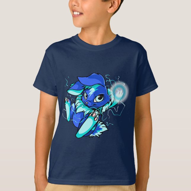 T-shirt Cybunny jaune avec des étoiles (Devant)