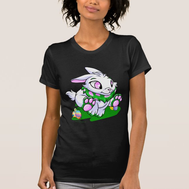 T-shirt Cybunny vert emballant par des neggs (Devant)