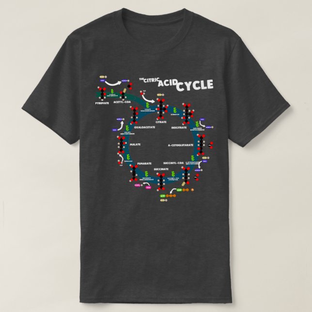 T-shirt Cycle Citrique de l'acide (Design devant)