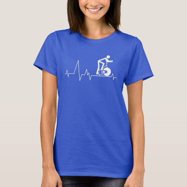T-shirt Cycle de rotation interne Heartbeat mignon anniver (Devant)