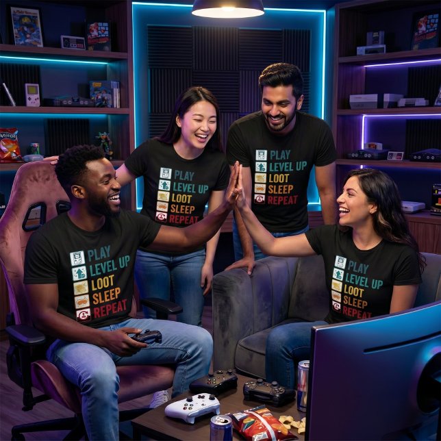 T-shirt Cycle de vie de jeu (Créateur téléchargé)