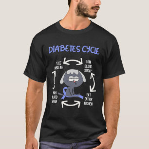 T-shirt Cycle du diabète Diabète Sensibilisation Chien