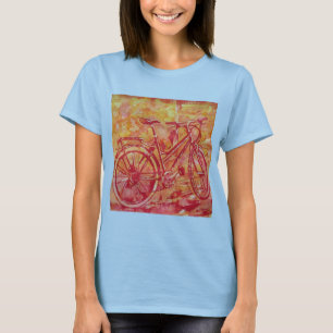 T-shirt Cycle du rouge, du jaune et du Tyedyed