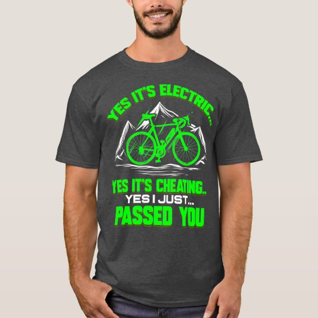 T-shirt Cycle E Vélo Drôle cadeau pour Cyclist Electric (Devant)