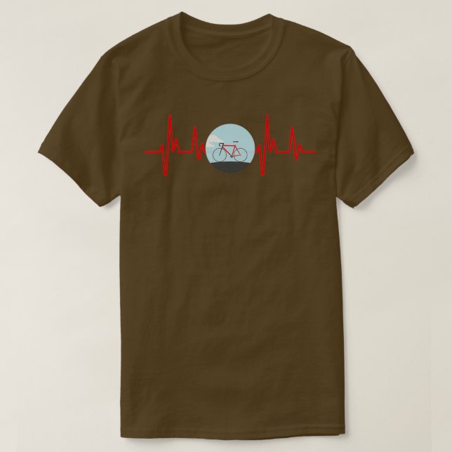 T-shirt Cycler Heartbeat EKG (Design devant)
