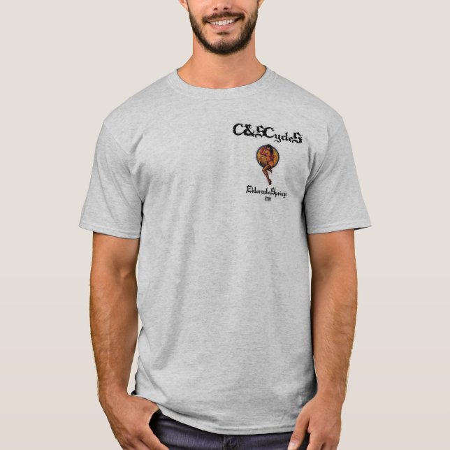 T-SHIRT CYCLES DE C&S (Devant)