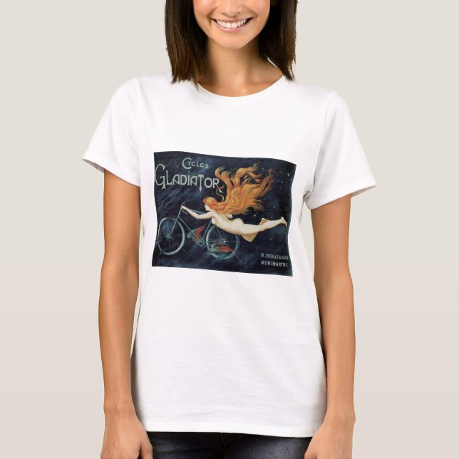 T-shirt Cycles de gladiateurs, Art Nouveau Victorien Vinta (Devant)