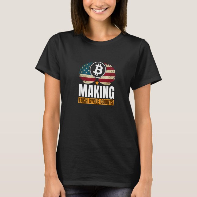 T-shirt Cycles Motivationnels De Crypto Dit (Devant)