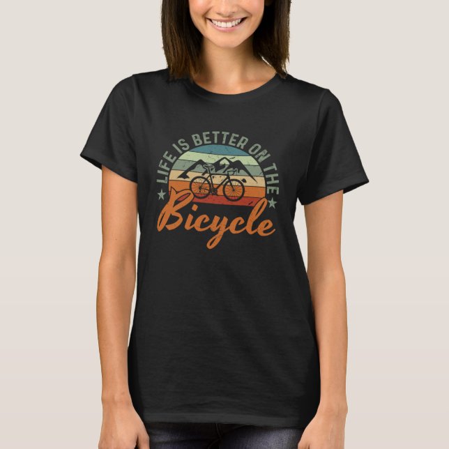 T-shirt Cycling Bike   On A Bicycle (Devant)