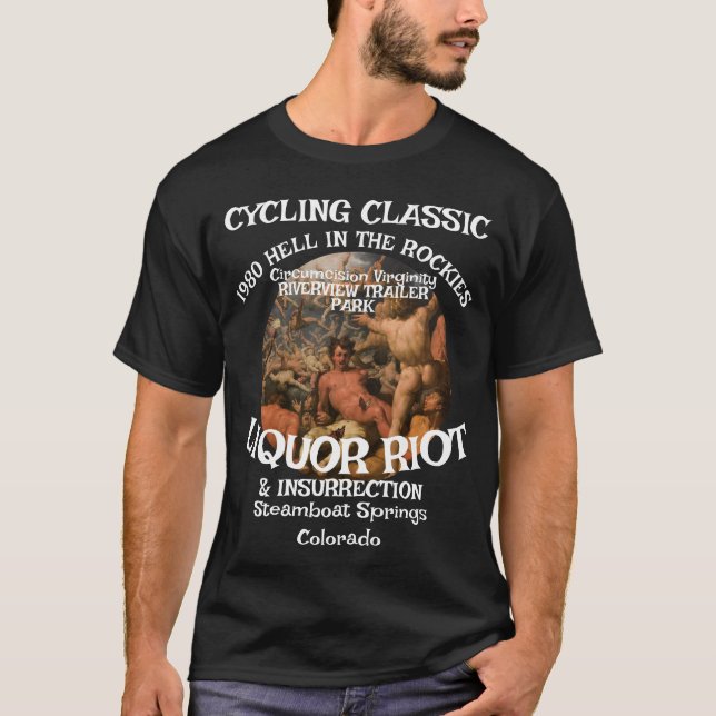 T-shirt Cycling Classic 1980 Insurrection Liquor Riot (Devant)