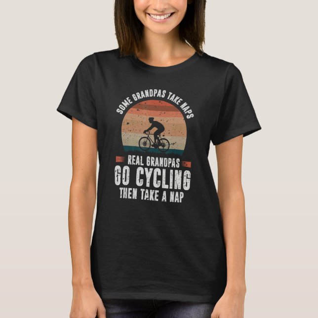 T-shirt Cycling Grandpas Take Naps Classic (Devant)