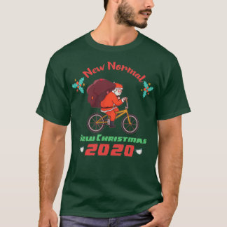 T-shirt Cycling Père Noël 2020 Funny Noël cy