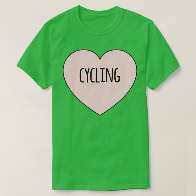 T-shirt Cyclisme Amour I Love Cycling Pride (Design devant)