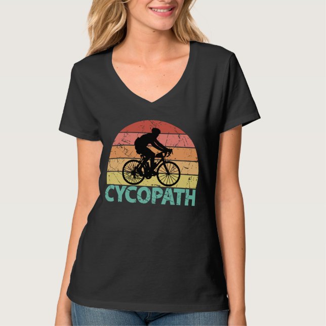T-shirt Cyclisme amusant Cycopath (Devant)
