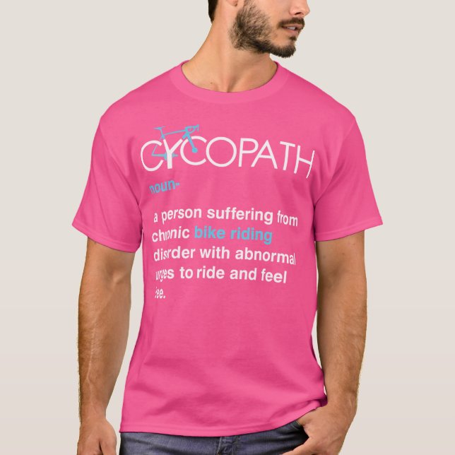 T-shirt Cyclisme amusant Cycopath (Devant)