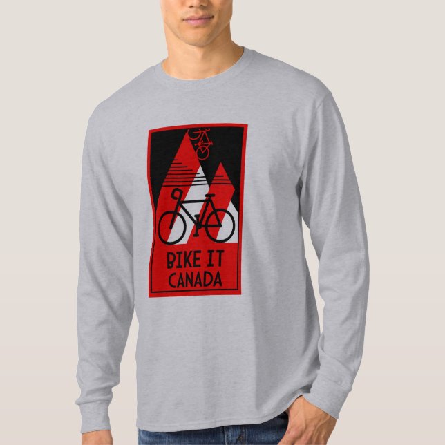 T-shirt Cyclisme Canada (Devant)