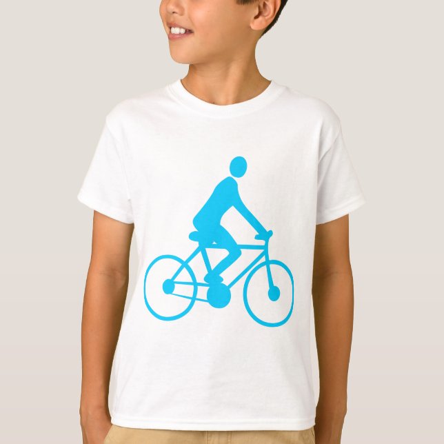T-shirt Cyclisme - Ciel bleu (Devant)