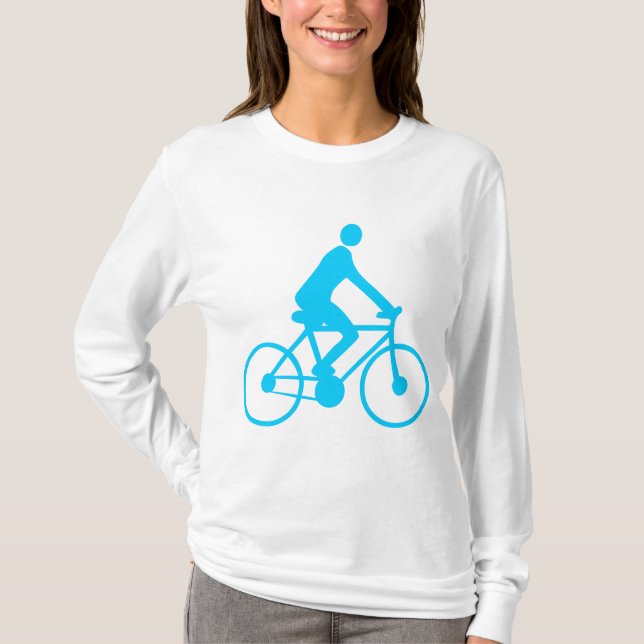 T-shirt Cyclisme - Ciel bleu (Devant)