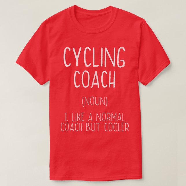 T-shirt Cyclisme Coach Définition Funny Cycliste Humour Bi (Design devant)