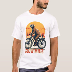 T-shirt Cyclisme de la paresse Aventure Vintage Montagne P