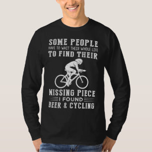 T-shirt Cyclisme et bière : My Missing Piece Découverte!