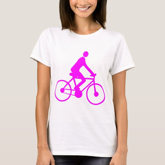 T-shirt Cyclisme - Magenta (Devant)