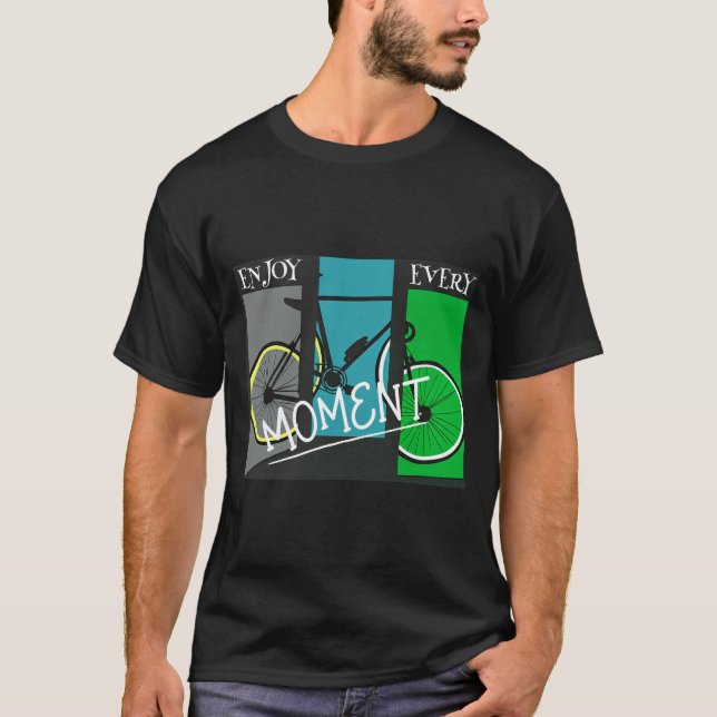 T-shirt Cyclisme Mindfulness et sagesse (Devant)