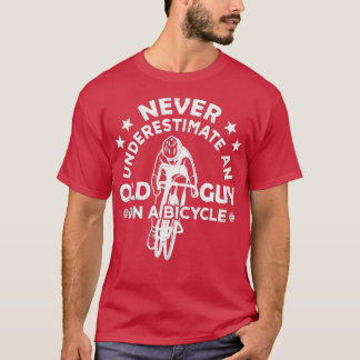 T-shirt Cyclisme Ne Sous-Estime Jamais Un Vieux Type Sur U