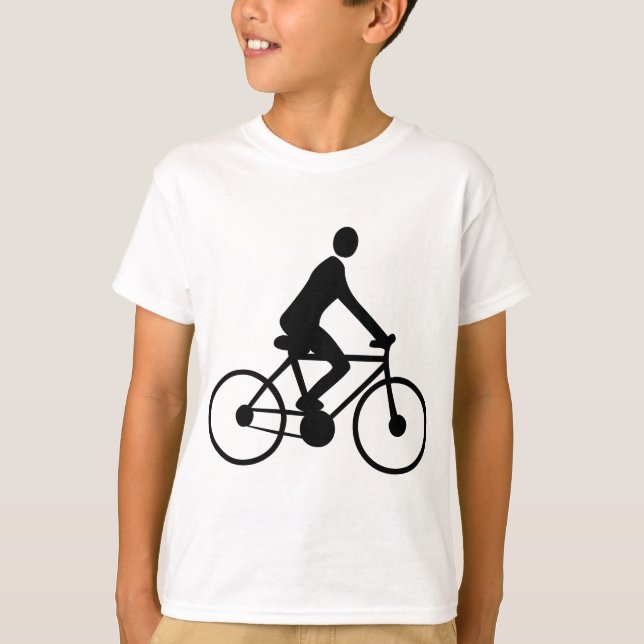 T-shirt Cyclisme - Noir (Devant)