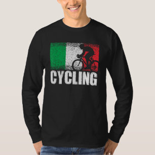 T-shirt Cyclisme Sport Italie Drapeau Italien Bicycle Raci