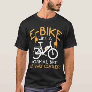 T-shirt Cyclisme sur voie E-Bike Glacière Bike Funny Elect