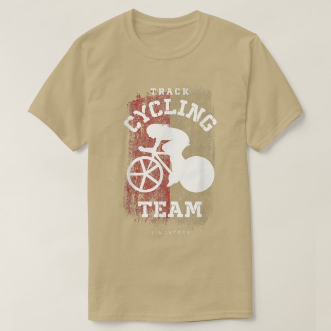 T-shirt Cyclisme Sur Voie Pour Femmes Singapour Vitesse De (Design devant)
