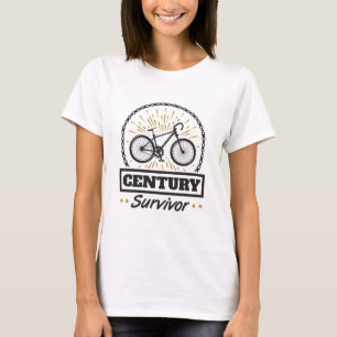T-shirt Cyclisme Survivant du siècle 100 Miles Course Vélo