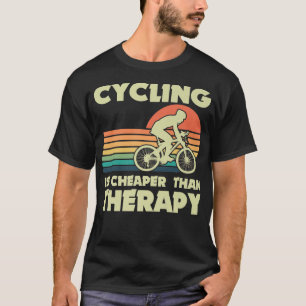 T-shirt Cyclisme Thérapie Cycliste VTT Équitation