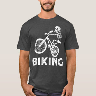 T-shirt Cyclisme Vélo équitation Vélo Skeleton Vélo Drôle