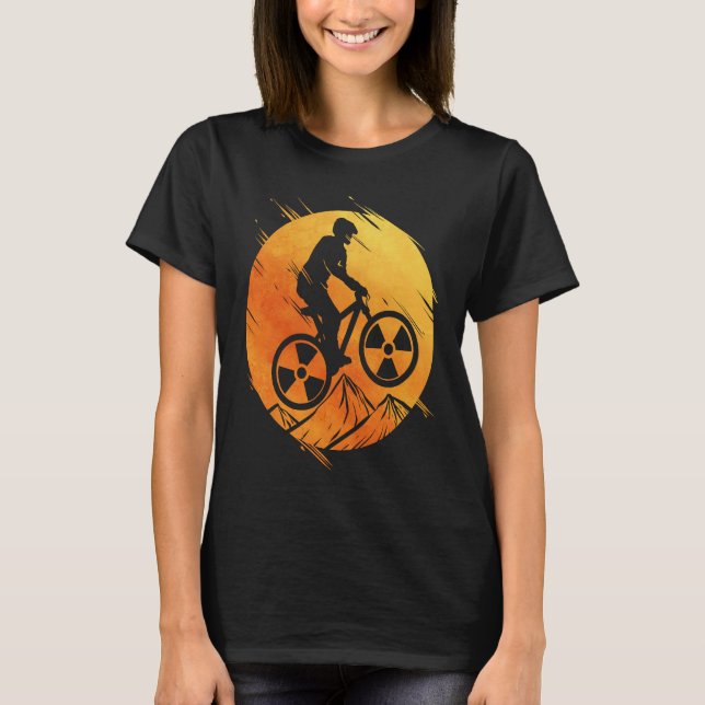T-shirt Cyclist mountain bike for bike tour bike (Devant)