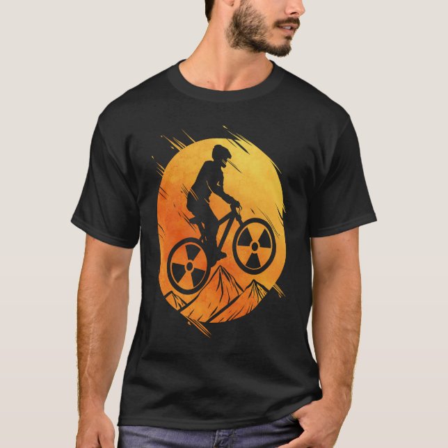 T-shirt Cyclist mountain bike for bike tour bike (Devant)