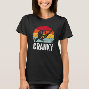 T-shirt Cycliste à vélo de bicyclette grincheux vintage cy