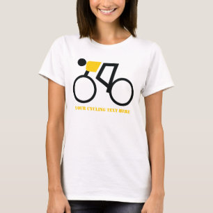 T-shirt Cycliste à vélo sur mesure