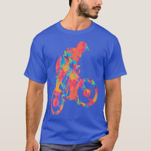T-shirt Cycliste Aquarelle mignonne pour Cycliste coloré P