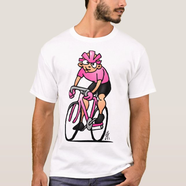 T-shirt Cycliste au Maglia Rosa (Devant)