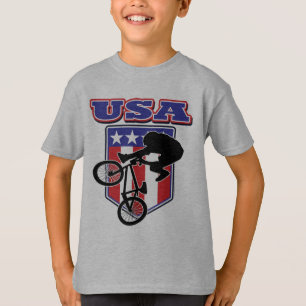 T-shirt Cycliste BMX américain