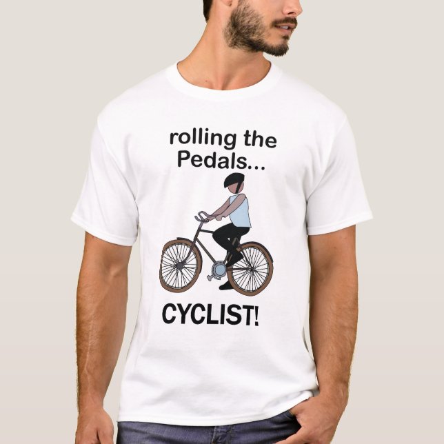 T-shirt Cycliste Cyclisme Vélo Pédalant (Devant)