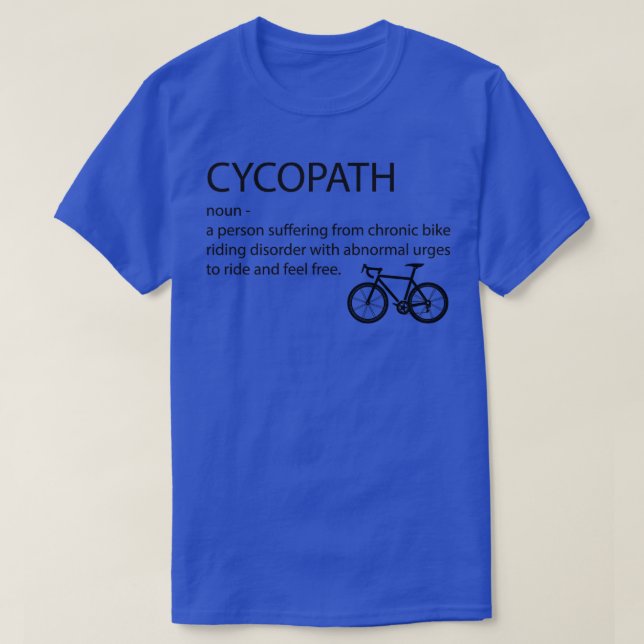 T-shirt Cycliste Cycliste Cycopath 1 (Design devant)