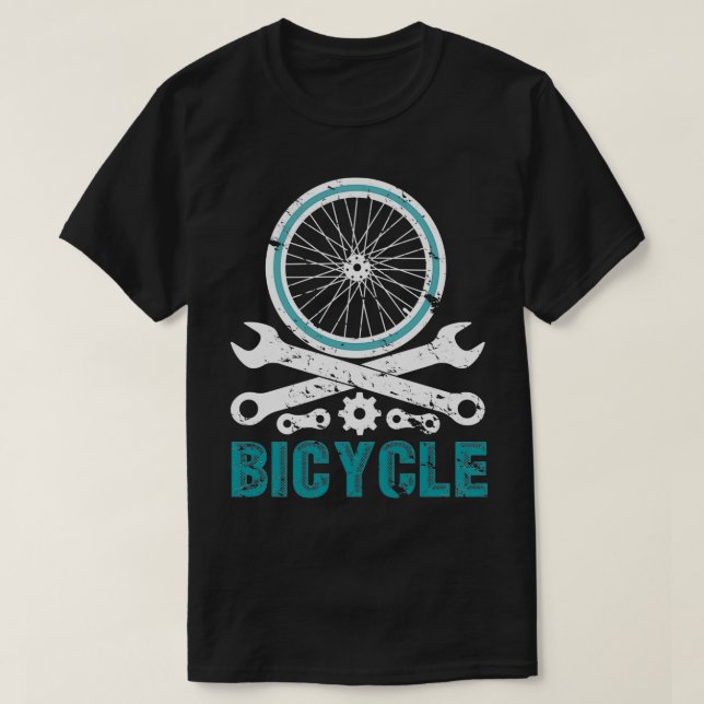 T-shirt Cycliste Cycliste Vélo Tandem (Design devant)