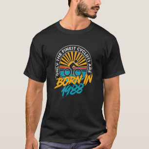 T-shirt Cycliste de 35 ans Né en 1988 35e anniversaire Cyc
